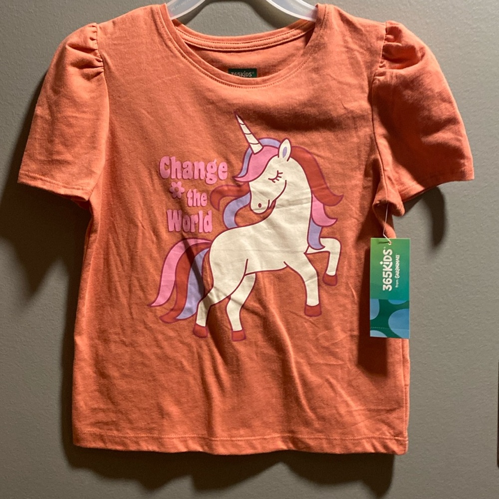 BRAND NEW GIRLS SHORT SLEEVE SHIRT SIZE 7! NWT! SMOKE FREE HOME!